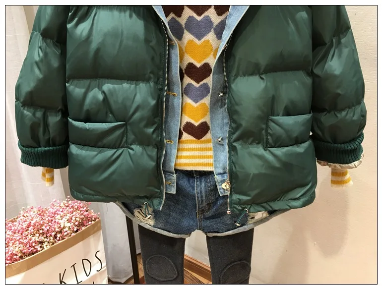 

Korean-style Fashion Autumn And Winter New Products Simple Solid Color Mock Two-Piece Thick Loose-Fit Versatile Casual Cotton-pa