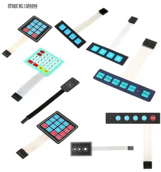 1/3/4/5/3*4/4*4/4 * 5key matriz membrana interruptor chave painel de controle único chip microcomputador teclado prolongado