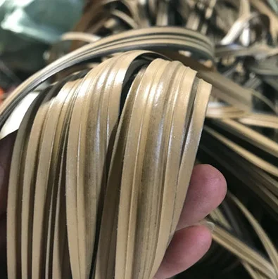 

65Meters/lot Width:14mmThickness:1.2mm Furniture accessories rattan chair repair material round flat plastic PE rattan