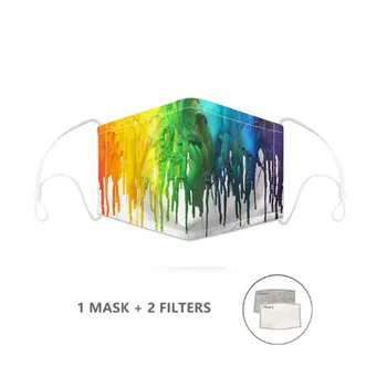 

Starry Sky Printing Reusable Protective PM2.5 Filter mouth Mask anti dust Face mask bacteria proof Flu Mask dropshipping