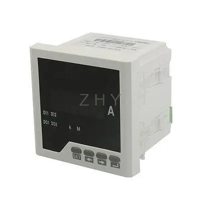 

95 x 95mm 5A 220V 4 Digits Red LED Display Amperemeter Gauge