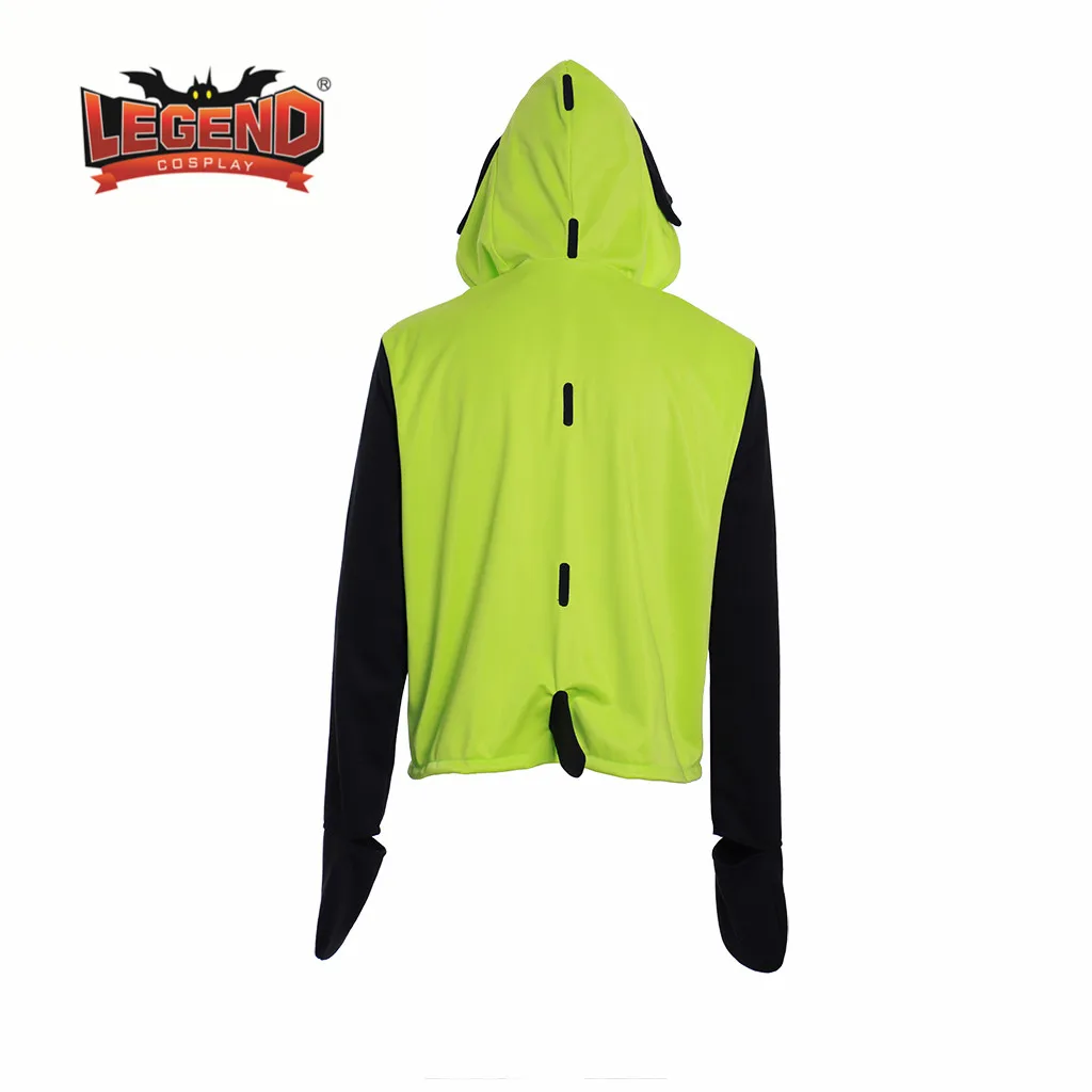 Invader ZIM Gir Doom Costume Zipper Sweater Hoodie Sweatshirt Jacket Coat Unisex 
