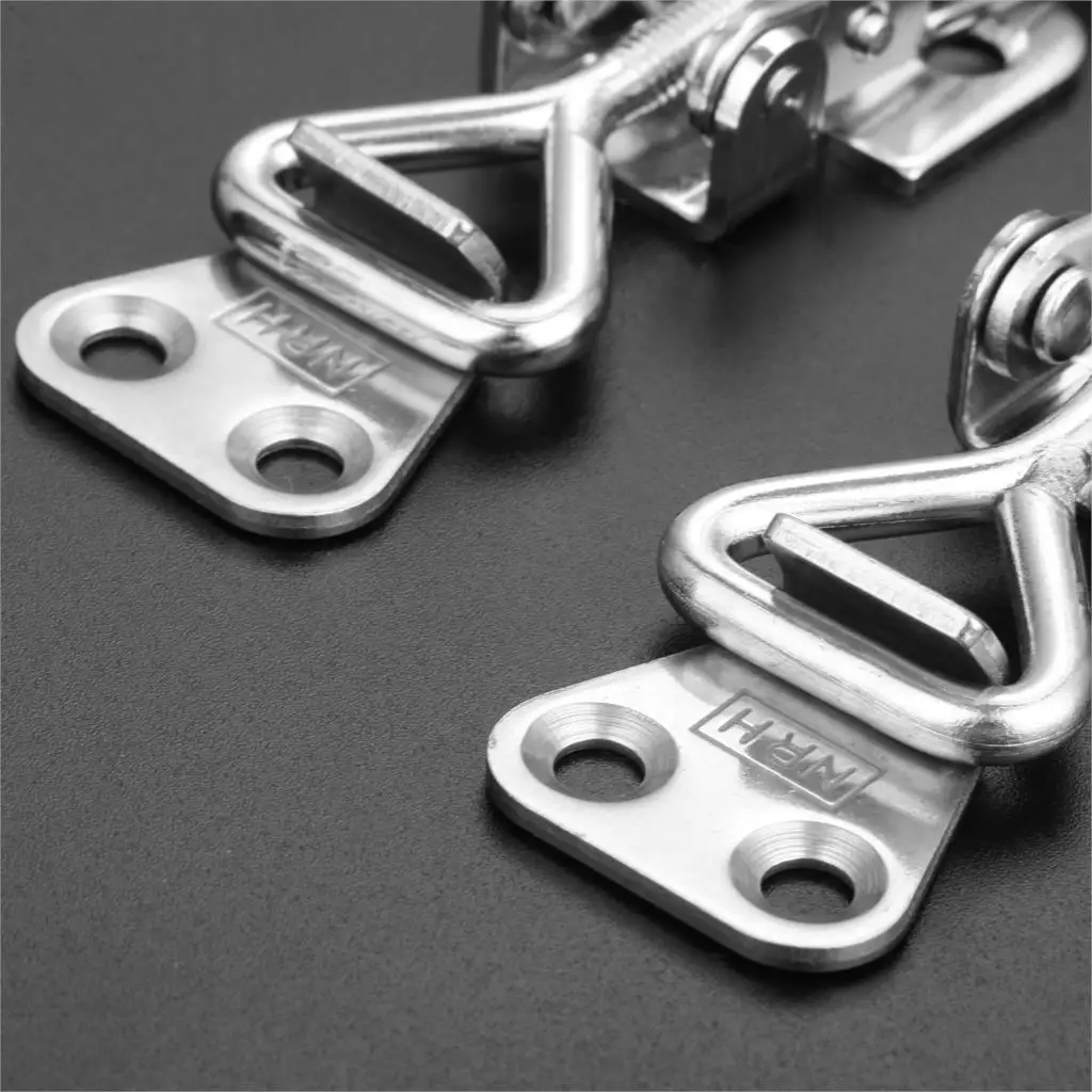 Adjustable Spring Loaded Toggle Case Box Chest Trunk Clamp Latch Catches Hasp 1Pc Durable Stainless Steel Furniture Fittings furniture hardware,toggle latches,decorative latches,buckle clamp