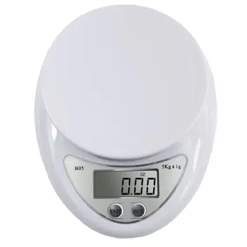 

Fagoozon 5kg/1g 1kg/0.1g Portable Digital Scale LED Electronic Scales Postal Food Measuring Weight Kitchen LED Electronic Scales