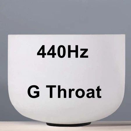 CVNC мощный 1" настроенный cdfgab любой Примечание Матовый Кварцевый Кристалл Поющая чаша - Цвет: 440Hz Note G