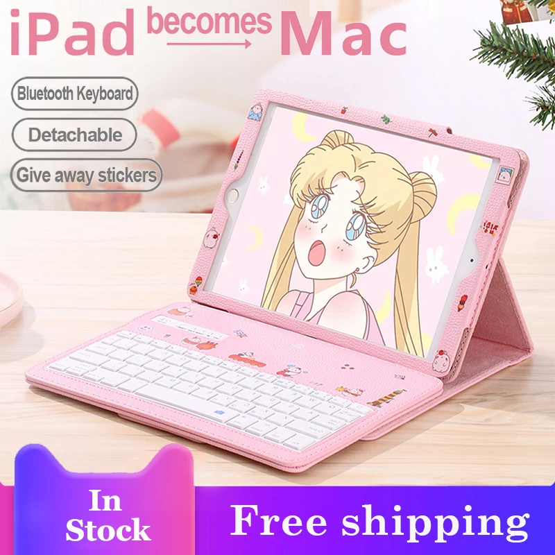 

Case For Apple IPad Pro 9.7 10.5 11 Inch 6 7 New 2019 10.2 IPad Mini 5 4 3 Air 1 2 Cover With Bluetooth Keyboard Cases