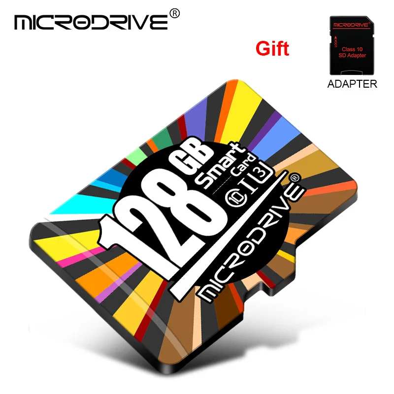 128GB sd-карта micro sd карта 8 Гб 16 Гб Флешка Cartao de memoria 32 Гб 64 Гб 128 Гб micro sd карта памяти 256 г Подарочный адаптер - Емкость: 128GB