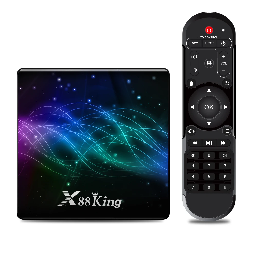 ТВ-приставка X88 King телевизионная приставка Android 9 0 Bluetooth 5 Amlogic S922X шестиядерный 4 ГБ