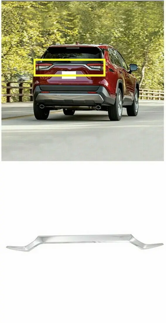 ABS хромированная, для задней двери Крышка багажника Отделка 1 шт для Toyota RAV4