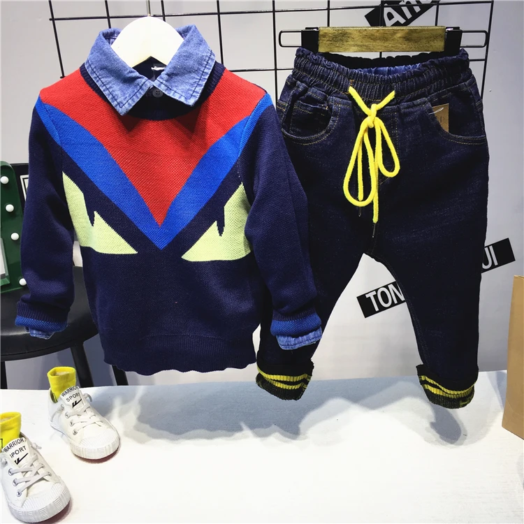 Childrenswear Autumn New Products Korean-style BOY'S Knitted Sweater Ah12105 C31001 C12259