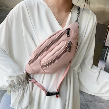 

Solid Color PU Leather Crossbody Bags For Women 2020 Chain Small Shoulder Messenger Bag Lady Travel Handbags Purses sac femme