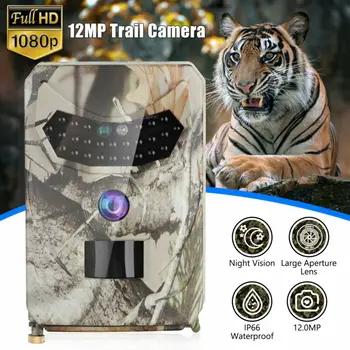 

12MP HD 1080P Animals Trail Camera Video Wildlife Scouting IR Night Vision Cam High Quality Practical And Durable