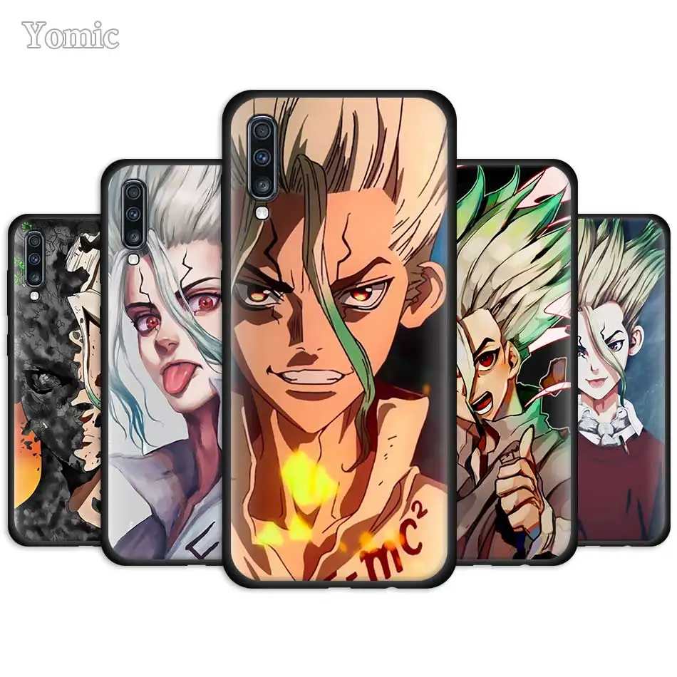 Мягкий чехол Dr. STONE для samsung Galaxy A50 A70 A20e A40 A30 A10 S A80 A9 A8 A7 A6 Plus 2018 Черный силиконовый чехол