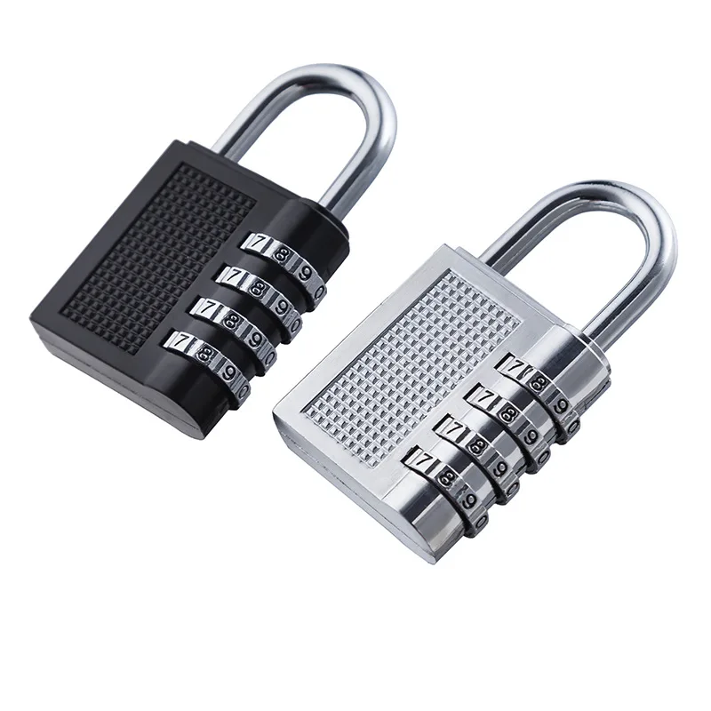 

Cross Border Amazon Four Zinc Alloy Travel Luggage Coded Lock of Bags And Suitcases 4-Bit Gym Padlock with Password Required Who