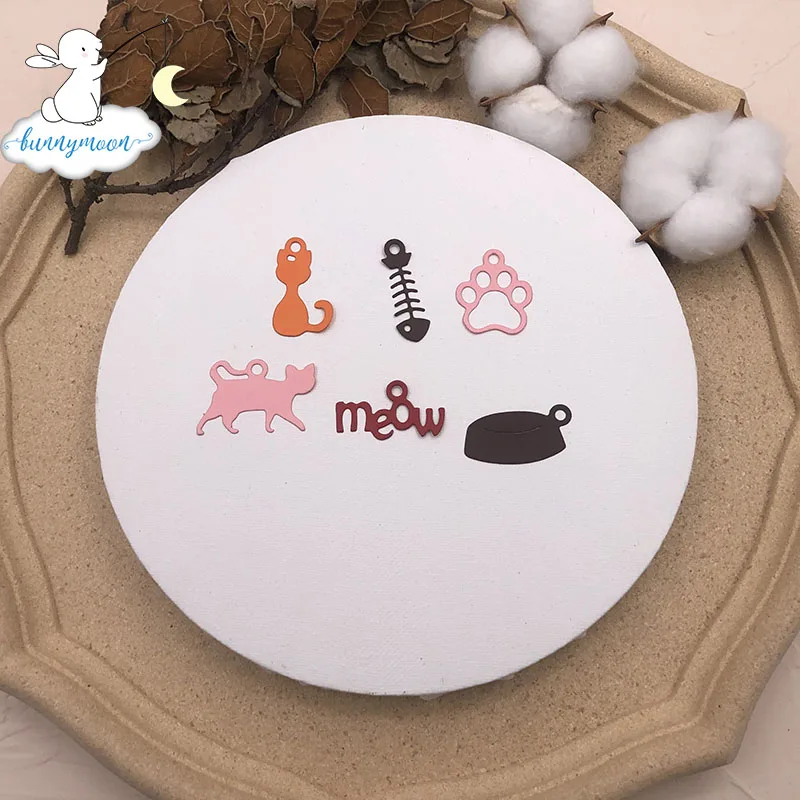 Bunnymoon наполнитель для кошачьего туалета 3D подарок сшитые DIY штампы скрапбукинга