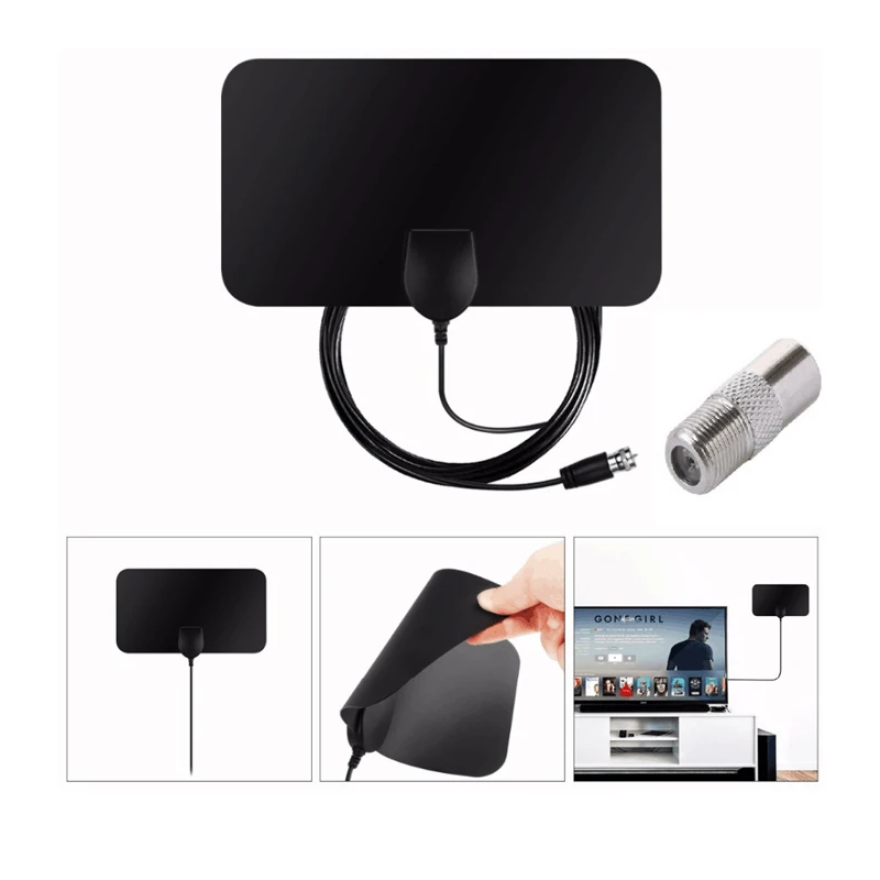 4K25DB High Gain Hd Tv Dtv Box Digitale High Gain HDTV Digital Antenna Mini HDTV ground wave TV antenna DVB-T2 receiving antenna - 4