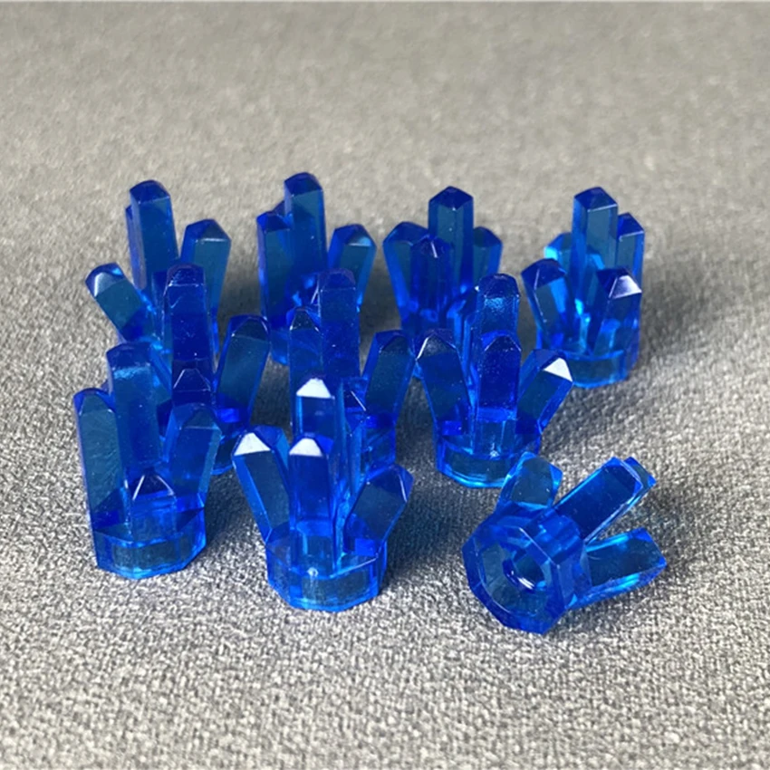 10Pcsset Mineral Crystal Gem MOC Accessory Brick Compatible With Legoings City Children's DIY Building Block Toy Gift (4)