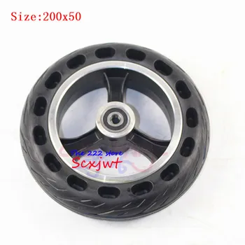 

High Quality 200x50 Solid Wheel Explosion-proof Electric Bike Scooter Tyres 8 Inch Motorcycle Solid Tires Wheels Bee Hive Holes