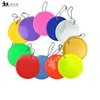 11 Colors Customized logo Reflective keychains charm bag pendant  reflective keyrings Holiday gift for road safety use ► Photo 1/6