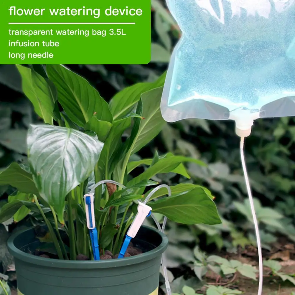 3.5l Water Bag Diy Micro Drip Irrigation System Plant Self Watering