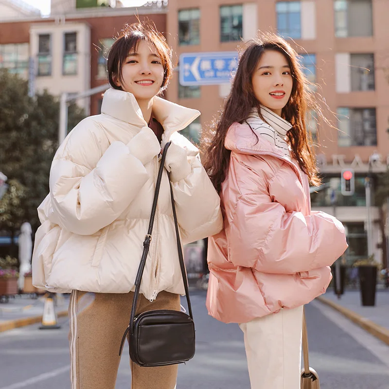 

Photo Shoot 2019 Winter New Style Women's Korean-style Loose-Fit Short down Jacket Cotton-padded Clothes Workwear Thick Cotton-p