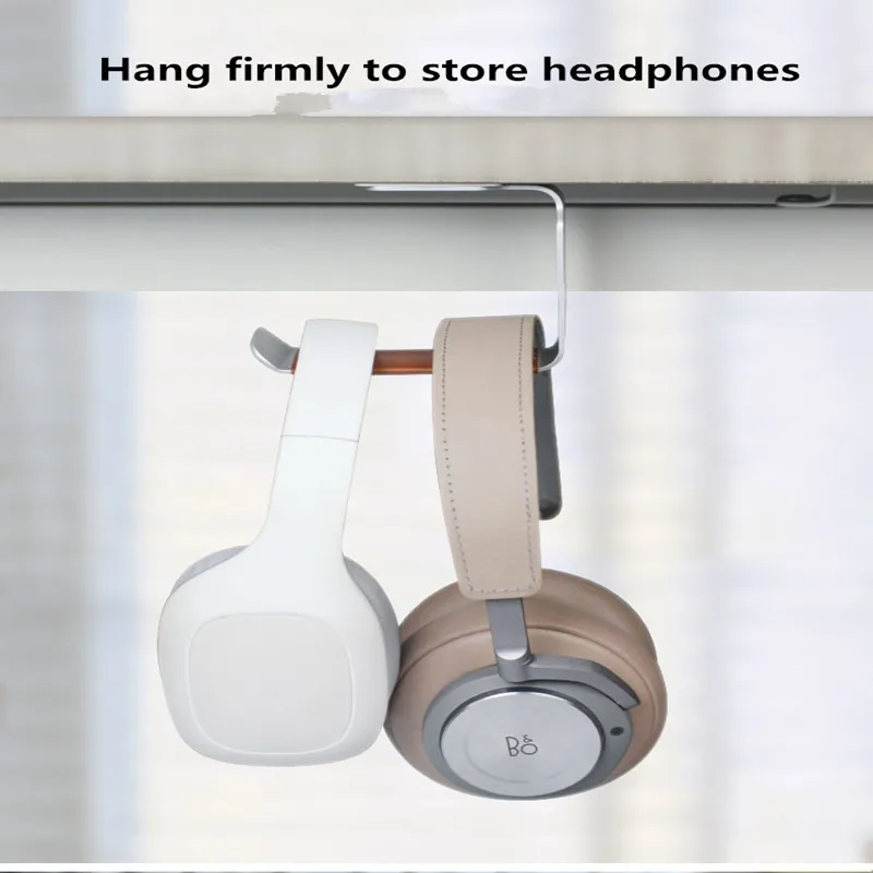 Fashion design new metal texture headphone hanger headphone hook bedside desktop headphone stand headphone display stand
