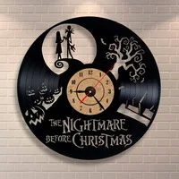 Europe And America Fashion Vinyl Wall Clock Creative Wall Clock Living Room Library Decoration Vinyl Clock
