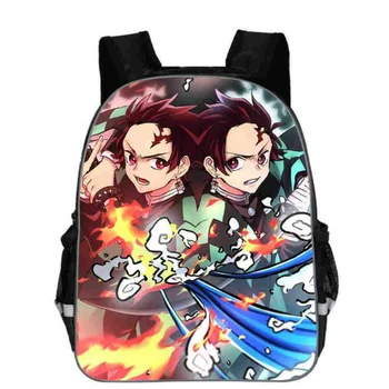 

Demon Slayer Kimetsu No Yaiba Small Backpack For Boys Kids Toddler New Cute Kindergarten Children Anime Print School Bag Girls