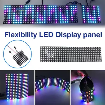 

5V Soft Durable Flexible Video Curtain LED Pixel Panel LED Display Music Control Night Lamp Dimmable Home Decor Party