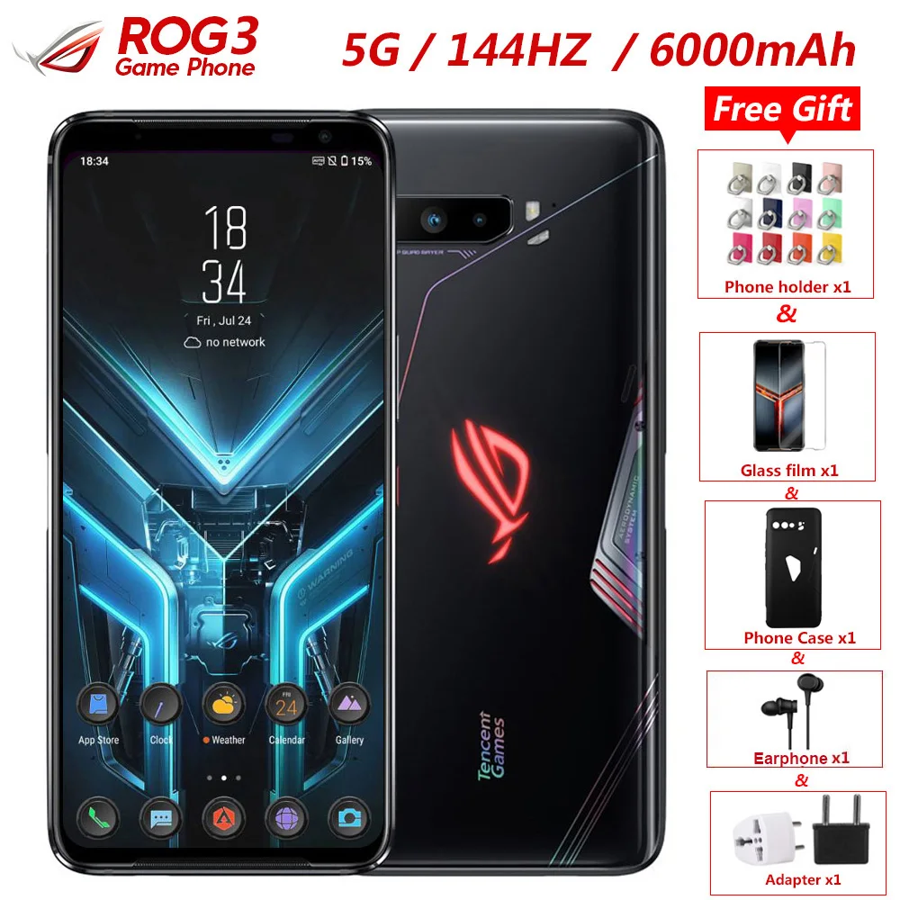 Абсолютно Новый Asus ROG 3 Strix издание 5G игровой телефон 6 59 &quot12 Оперативная память 128