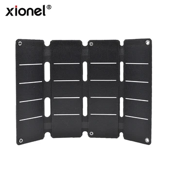 

Xionel Solar Charger 14W Portable ETFE Solar Panel Charger with Dual USB Foldable Solar Power Panel for for Tablet Mobile Phone