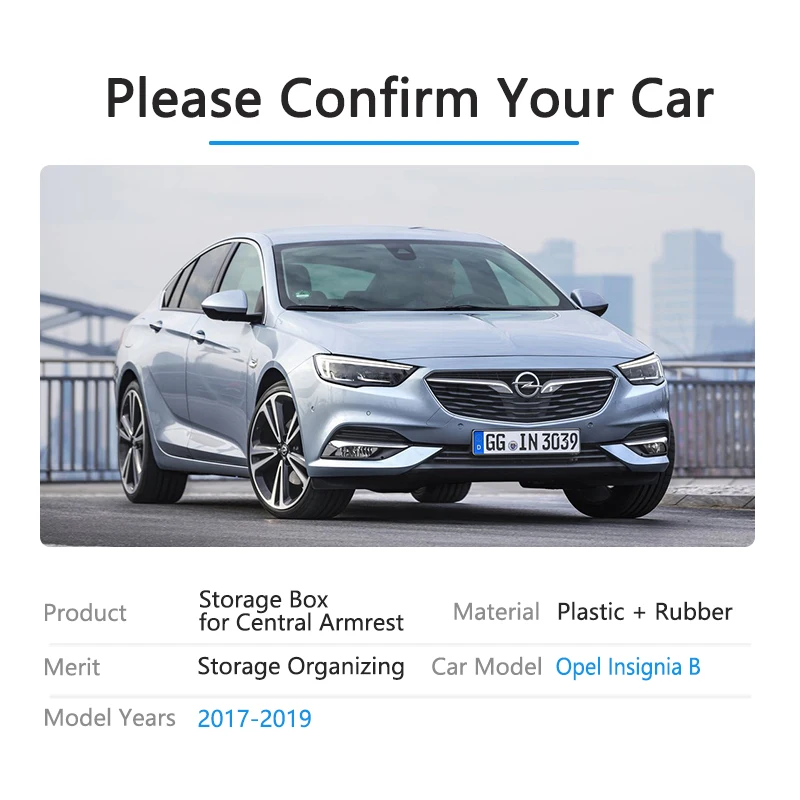 Для Opel Insignia B MK2 Buick Regal Vauxhall Holden Commodore OPC GSI подлокотник коробка для хранения Органайзер аксессуары
