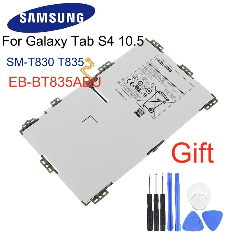SAMSUNG оригинальный запасной аккумулятор EB BT835ABU для Samsung Galaxy Tab S4 10 5 SM T830 T835 планшет