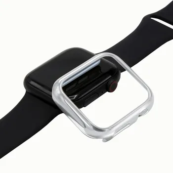 

Hot PC Hard Case for Watch Series 4 44mm 40mm Protect Cover for Watch 4 All-Around Cover Ultra-Thin Clear Frame