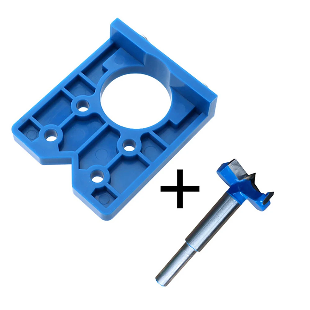 

Hinged Holes Locator Door Hinge Positioning Template 35mm Hole Opener Woodworking Hinge Punching Installation Aid