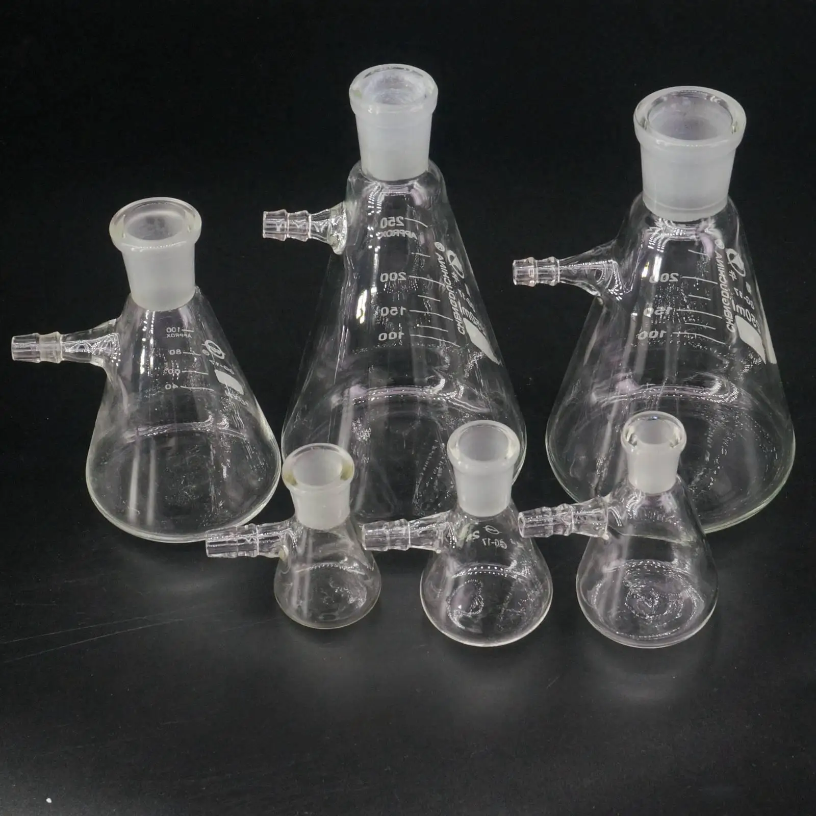 10/19 14/23 붕규산염 유리 진공 그라인딩 입 여과 흡입 플라스크, 10ml, 25ml
