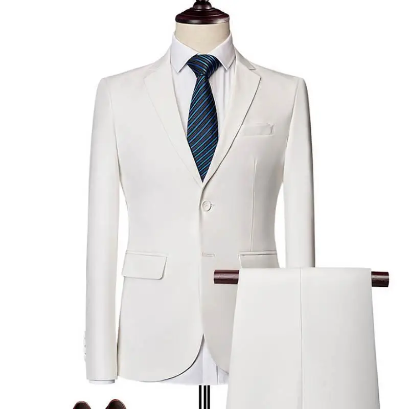 Коллекция года, Chaqueta+ pantaln/negocios para hombre conjuntos de vestido de boda de tres piezas traje блейзеры abrigo Pantalones M-6XL