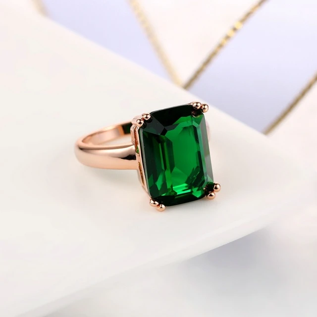 Emerald Ring, Flower Ring, Natural Emerald Ring, Rose Ring, Natural Em –  Adina Stone Jewelry