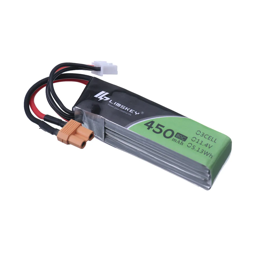 3S 11.4V 450Mah 80C Lipo Batteria Xt30 Spina Per Rc Cinebee Cine Whoop Betafpv Quadcopter Stuzzicadenti Drone