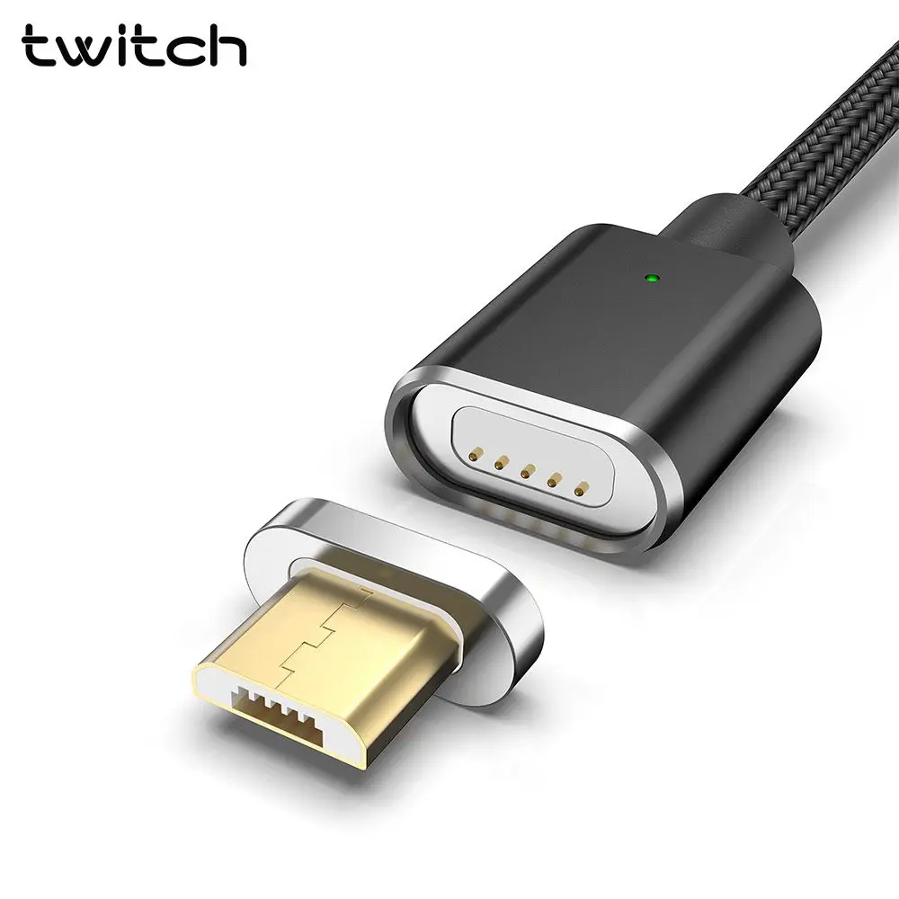 Магнитный кабель Twitch T04 3A Micro usb для быстрой зарядки и передачи данных зарядный