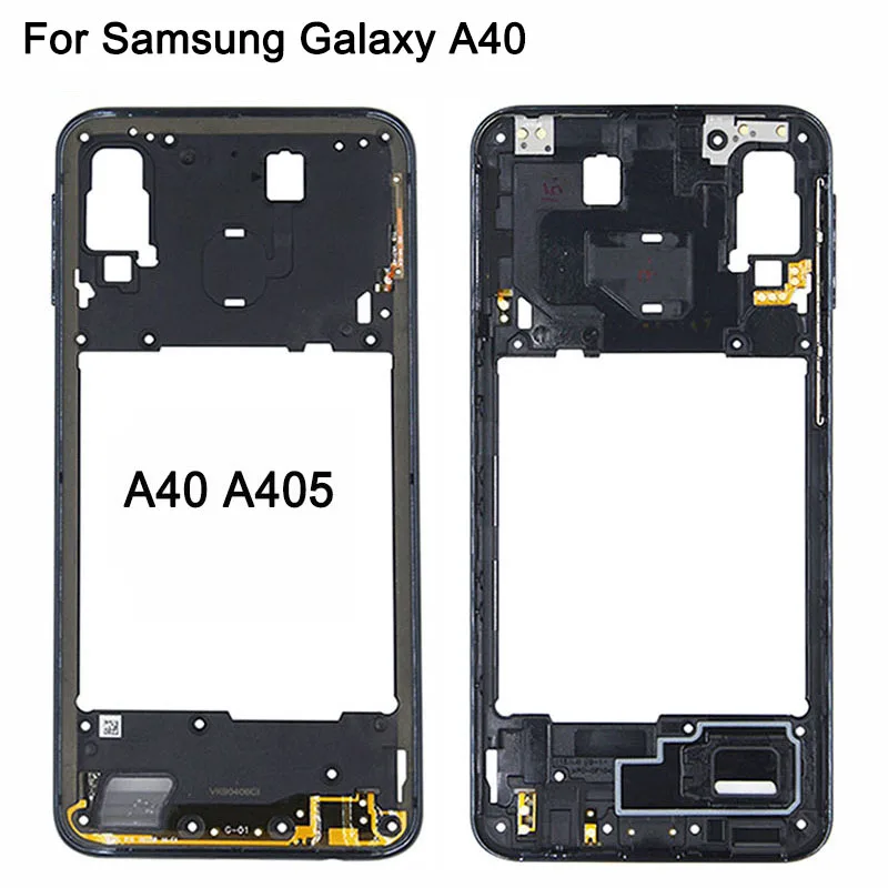 A50 средняя рамка для samsung Galaxy A20 A205/A30 A305/A40 A405/A50 A505 средняя рамка задняя крышка Корпус чехол часть