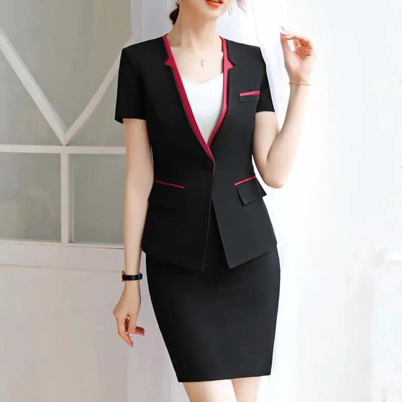 Женские костюмы с юбкой Офисная Женская одежда деловой Элегантный дизайнерский