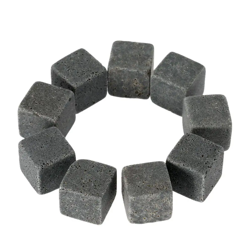 9pcs Aihogard 6/9 шт/набор виски со льдом для шампанского камни охлаждающие Камни виски камни охладитель напитков, вина, пива охладитель с сумочкой в комплекте; Новинка - Цвет: 9pcs