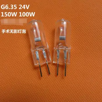 

4pcs/lot halogen bulb G6.35 24v 20W 35w 50w 75w 100w GY6.35 24v medical instruments lathe grinder Stage light bulb 150w 200w