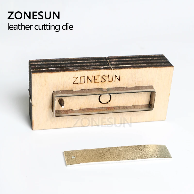ZONESUN кожаные серьги для резки Прямоугольная форма бумага художественная кожа