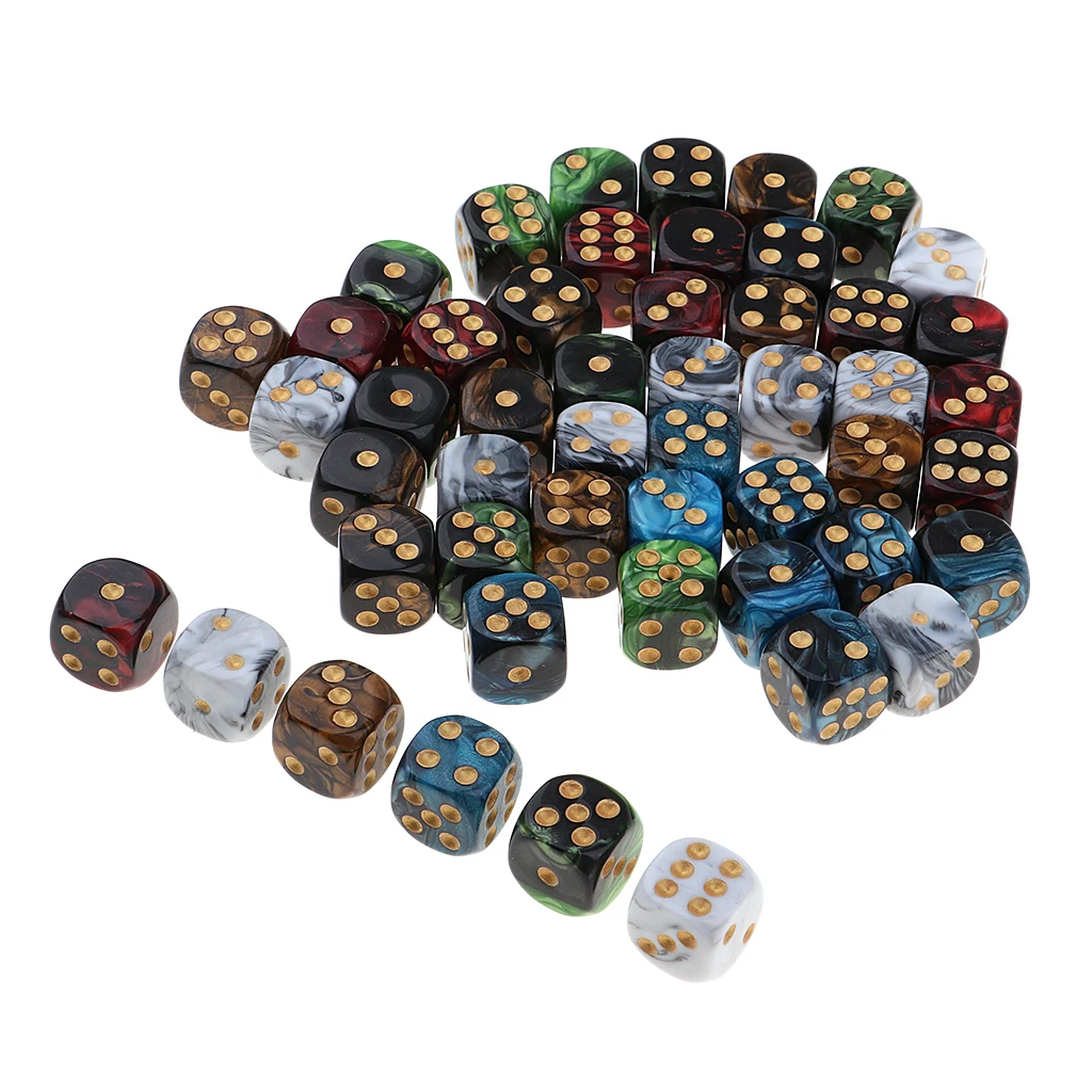 50 шт. новая игра в кости для настольных игр, детей, семьи, друзей, Подарочная игра