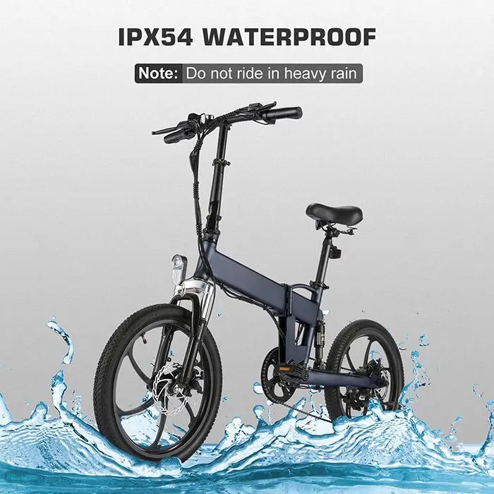 350W 36V Folding Electric Bike 20 MPH Top-Speed Dual Disc Brake 16inch 20inch Foldable E-Bike 4