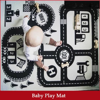 

90*140cm Cartoon Baby Play Mat playmat alfombra tapete infantil Child Crawling Blanket Carpet tapis enfant Kids Room Home Decor