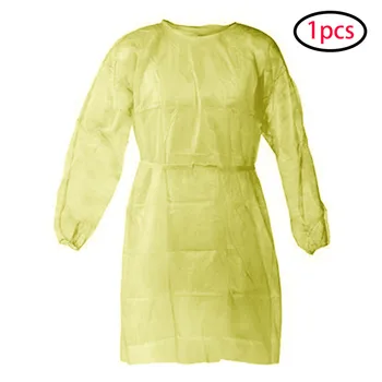 

stock Disposable Protection Gown Dust Spray Suit Siamese Non-woven Dust-proof Anti Splash Clothing Safely Protection Clothes