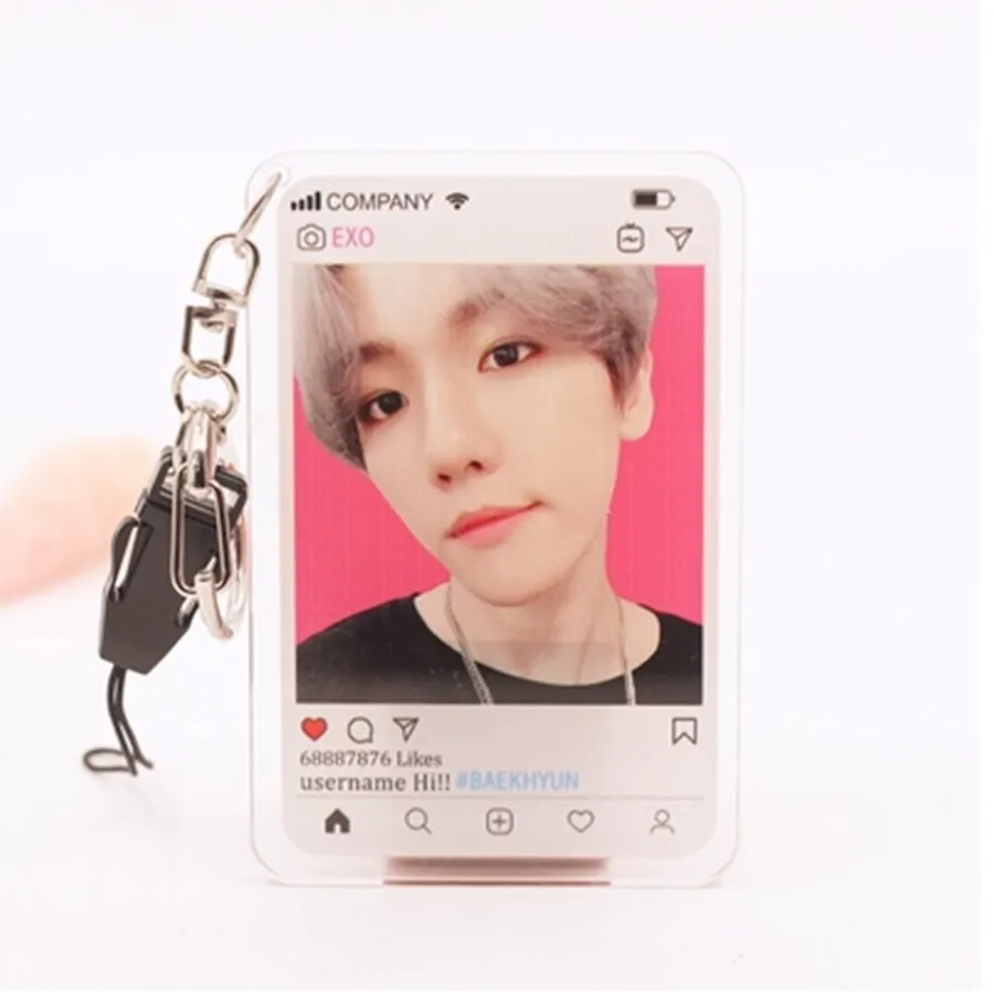 BaekHyun4 KPOP EXO Members акриловый брелок модная подвеска-сумка для телефона BaekHyun Se Hun D.O. Чан Ёль - Цвет: BaekHyun4